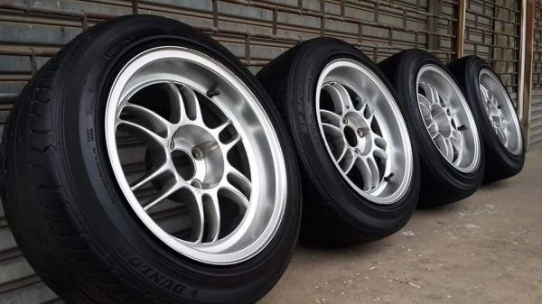 RPF1 ขอบ 15 4รู100 กว้าง8 ออฟ35/12 ยาง Dunlop ปี12