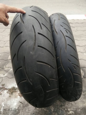 ยางบิ๊กไบค์ เบอร์ 190/55/17 -120/70/17 metzeler ปี 12