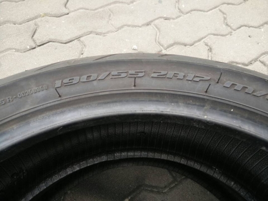 ยางบิ๊กไบค์ เบอร์ 190/55/17 -120/70/17 metzeler ปี 12