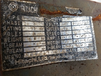 รอกไฟฟ้า ขนาด 1 ตัน วิ๊นซ์ไฟฟ้า HITACHI 1L1 วิ่งบนรางเหล็กได้ เก่าญี่ปุ่น รอกไฟฟ้า ขนาด 1 ตัน วิ๊นซ์ไฟฟ้า HITACHI 1L1 วิ่งบนรางเหล็กได้ เก่าญี่ปุ่น