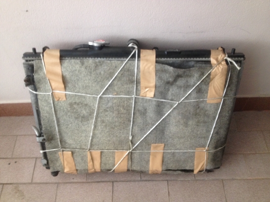 หม้อน้ำ HONDA ODYSSY RA 6 ครบชุดพัดลมแผงเเอร์เก่าญี่ปุ่นเเท้สภาพสวย