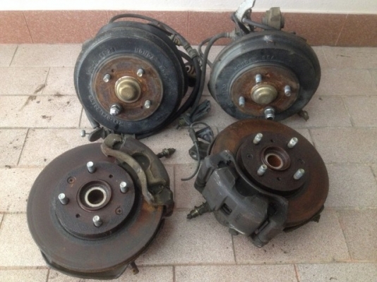 ดุมหน้าหลัง HONDA ซีวิคไดเเมนชั่นของเก่าญี่ปุ่นเเท้ยกชุดตามรูป