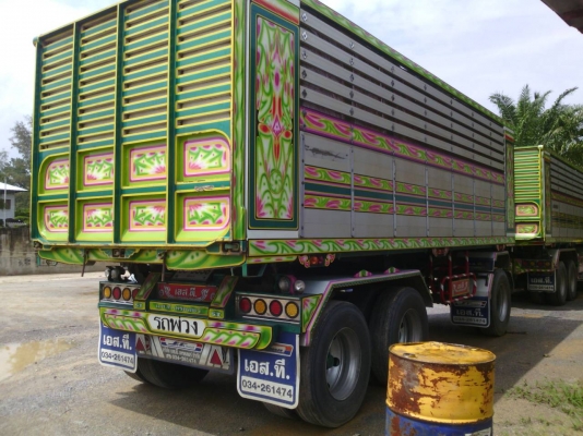 ขายรถบรรทุก 24 ล้อพ่วงแม่ลูกดัมพ์คอกเกษตร ISUZU DECA 360 แรงม้าปี 2556 ลูกพ่วงอู่ เอสที 3 เพลา ราคา 2850000