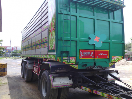 ขายรถบรรทุก 24 ล้อพ่วงแม่ลูกดัมพ์คอกเกษตร ISUZU DECA 360 แรงม้าปี 2556 ลูกพ่วงอู่ เอสที 3 เพลา ราคา 2850000