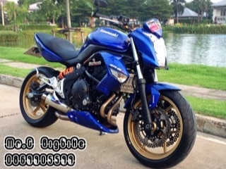 Er6n ปี10 ABS คันเดียวในไทย สีน้ำเงินเกล็ดเพชร  แต่งสวยทะเบียนสวย เป็นรถโชว์ศูนย์ดัง Kawa 149000