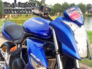 Er6n ปี10 ABS คันเดียวในไทย สีน้ำเงินเกล็ดเพชร  แต่งสวยทะเบียนสวย เป็นรถโชว์ศูนย์ดัง Kawa 149000