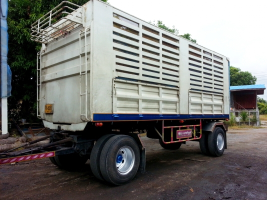 ขายลูกพ่วง อู่น.พุแค สระบุรี 2เพลา, ดั้ม,ยางเรเดียนส์80\%