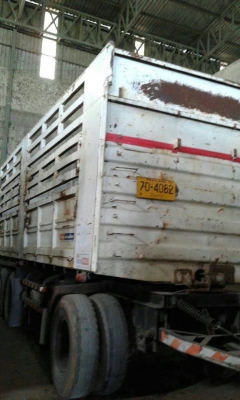 ขายรถบรรทุก 22 ล้อพ่วงแม่ลูกคอกไม่ดัมพ์ ISUZU DECA 320 แรงม้าปี 2551 ลูกพ่วง  3 เพลา ราคา 1800000