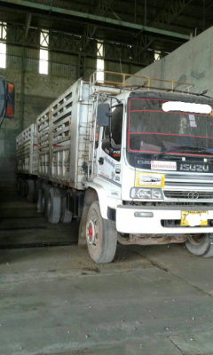 ขายรถบรรทุก 22 ล้อพ่วงแม่ลูกคอกไม่ดัมพ์ ISUZU DECA 320 แรงม้าปี 2551 ลูกพ่วง  3 เพลา ราคา 1800000