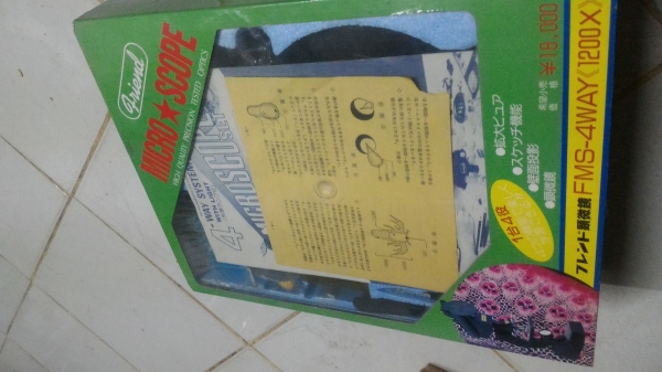 ชุดกล้อง กล้องไมโครสโคป ยี่ห้อ friend แบบ HIGH QUALITY PRECISION  TESTED OPTICS กำลังขยายถึง 1200 เท่า