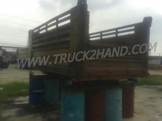 กระบะดัมพ์สามมิตร ยาว 4 เมตร กว้าง 2.10 เมตร มีปั๊มเกียร์ฝากครบ