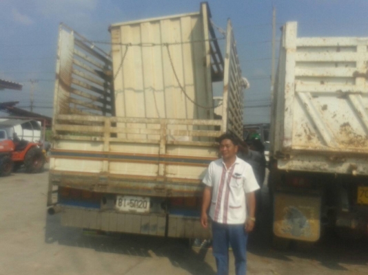 กระบะดัมพ์สามมิตร ยาว 4 เมตร กว้าง 2.10 เมตร มีปั๊มเกียร์ฝากครบ