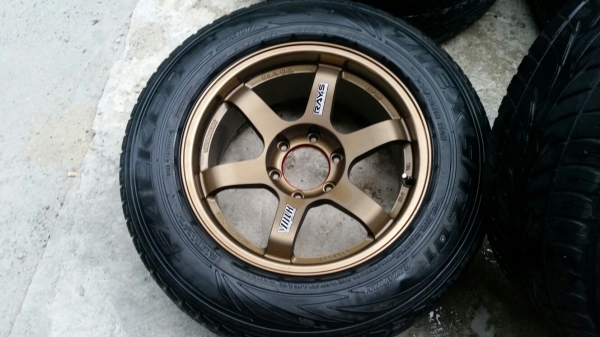 แม็กพร้อมยางขอบ18 Te37