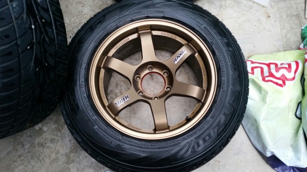 แม็กพร้อมยางขอบ18 Te37