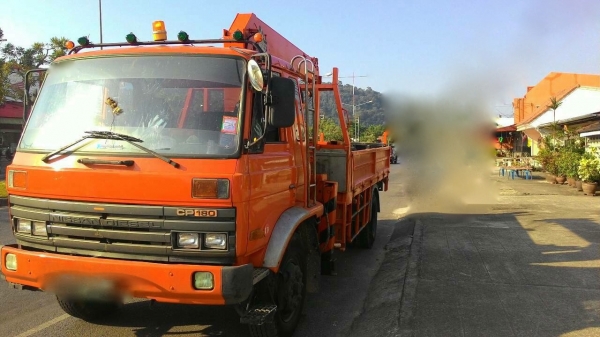 รถนิสสัน 6 ล้อ UD ติดเครน  3.5 ตัน.  180 แรงม้า. ปี 36     สนใจติดต่อ  081 - 6079515