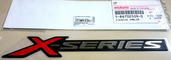 Logo X-SERIES แท้ สำหรับ Dmax