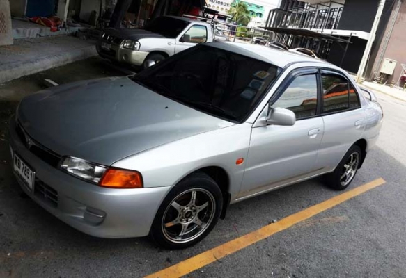 Mitsubishi lancer 1.5 ปี 98 เกียร์ออโต้ lpg ระบบหัวฉีด รถบางเดิม สวยๆ