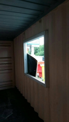 ขายตู้ออฟฟิต ขนาด 20 ฟุต กระจกครบ