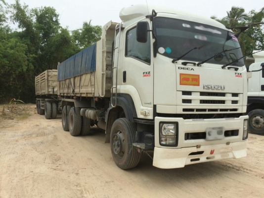 Isuzu  fxz360  รถพ่วงดั้มสามเพลาแท้  คุณปุ้ย จ.ลำปางโอนมัดจำมาแล้วคะ  50,000 บาท