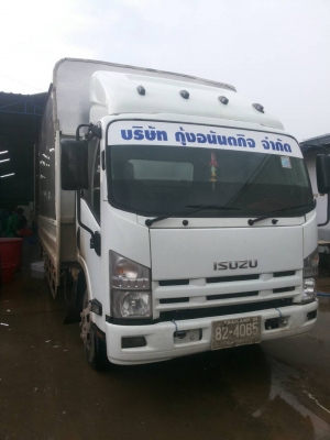 หกล้อ อีซูซุ NPR150 ปี54 กะบะเรสตู้ ยาว 5ม  สภาพดีพร้อมใช้งาน ระบบเชื้อเพลิง แก๊ส100\%โรงงาน ทะเบียนพร้อมโอน  ราคา578,000บ ครณม อฟ