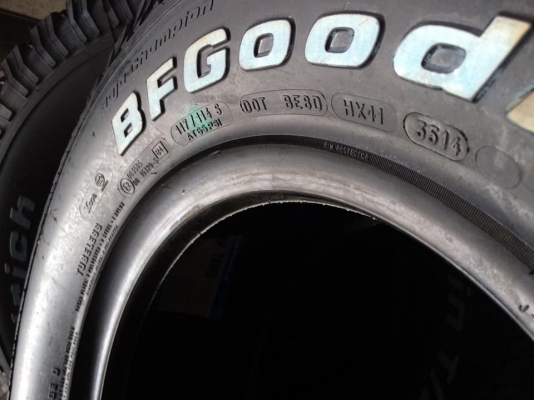 BF Goodrich All-Terrain 265 70 r16 ยางใหม่ปลายปี14