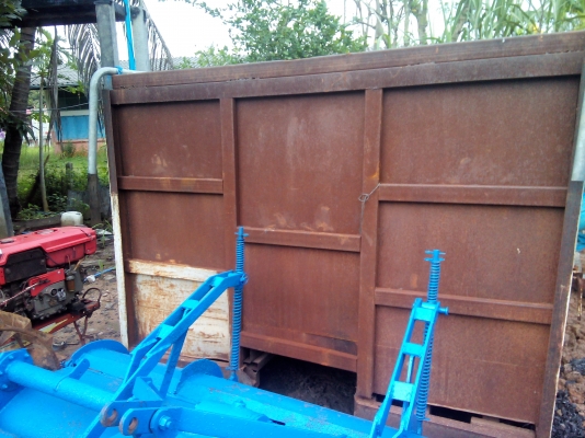 กะบะหกล้อคอกสวยๆ เปิดข้างได้ เหล็กหนา ขนาด5.5mx2.25m