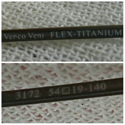 แว่นตาไททาเนียมพร้อมคลิปออนกันแดด Venco Veni FLEX-TITANIUM