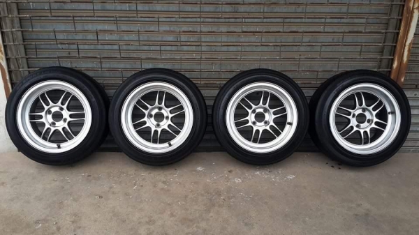 RPF1 ขอบ 15 4รู100 กว้าง8 ออฟ35/12 ยาง Dunlop ปี12