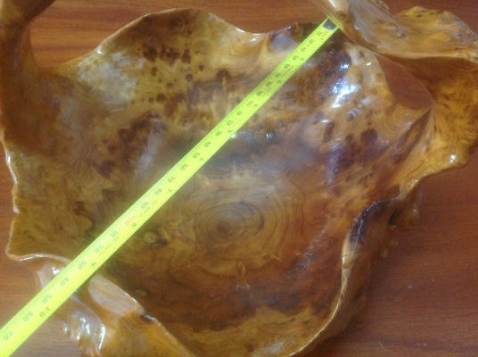 ขายกระเช้าปุ่มไม้มะค่า ขนาด 10"