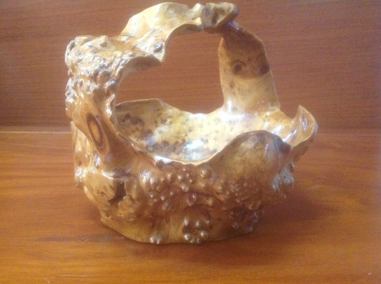 ขายกระเช้าปุ่มไม้มะค่า ขนาด 10"