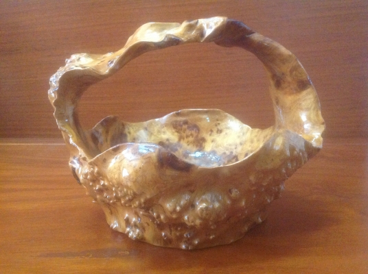 ขายกระเช้าปุ่มไม้มะค่า ขนาด 10"