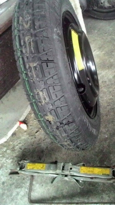 ล้ออะไหล่บางญี่ปุ่น พร้อมแม่แรง ครบชุด Honda