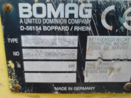 รถบด BOMAG รุ่น BW100AD-3 รถบดเอวอ่อน