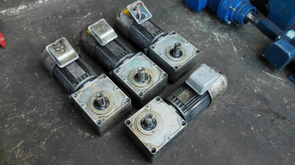 **เหลือ 1 ลูก** Sale>> มอเตอร์เกียร์ Mitsubishi 1 HP. 380V. Made in Japan. อัตราทด 1:15 มีเบรคในตัว มี 4 ลูก สภาพสวยมาก 089-2499-123 นครปฐม