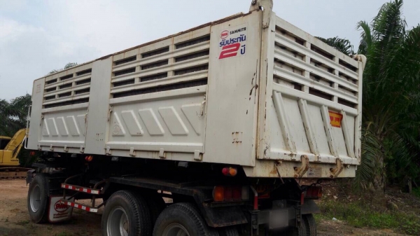 ขายดาวน์22ล้อดั้มพ์ HINO FM2PNLD เครื่อง 380แรงม้า หาง3เพลาแท้ปี56 สนใจโทร 081-970-1072