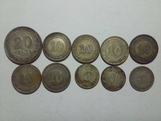 เหรียญเนื้อเงิน นิคมช่องแคบ (Strait Settlements) เหรียญเนื้อเงิน นิคมช่องแคบ (Strait Settlements)