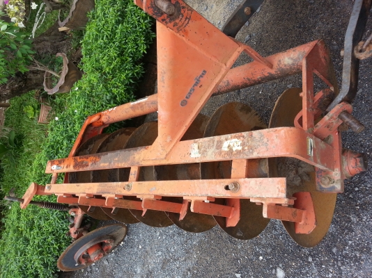 คูโบต้า L3408 4 WD พร้อมผาน 6x22 ตราช้าง  รถไร่สีเดิมๆ ไม่เคยลงนา