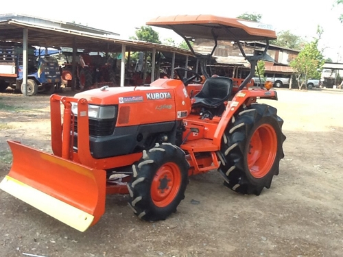 คูโบต้า L3408 4 WD พร้อมผาน 6x22 ตราช้าง  รถไร่สีเดิมๆ ไม่เคยลงนา