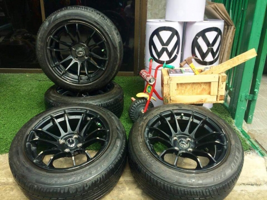 ขายล้อขอบ 15 4รู100 กว้าง8 ยางปี14 4ล้อสวยๆ ไม่ซ่อมมา