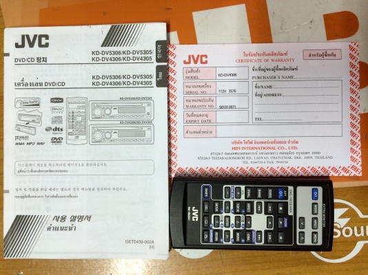 ขายวิทยุ DVD/CD JVC รุ่น KD-DV4305 สภาพ 85\% ขึ้นครับ ขายวิทยุ DVD/CD JVC รุ่น KD-DV4305 สภาพ 85\% ขึ้นครับ