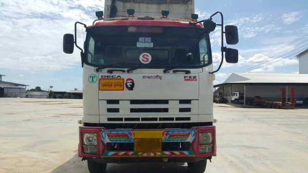 ขายรถบรรทุก 22 ล้อพ่วงแม่ลูกดัมพ์ ISUZU DECA 360 แรงม้าปี 2555 ลูกพ่วง 3 เพลา ราคา 2500000