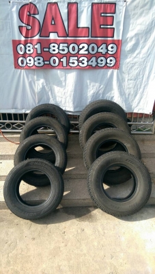 ยางสภาพเกือบ 90\%ขายเหมา 8เส้นราคาเพียง3800 บาท