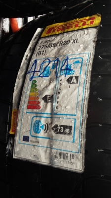 ขายยางขอบ 20 ขนาดยาง275-35-20  ปียาง 26/13 ยี่ห้อ PIRELLI  ประเทศ MADE IN GERMANY