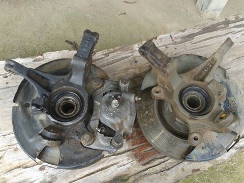 ขาย คอม้า กับ คาลิปเปอร์+จานเบรค nissan presea R11