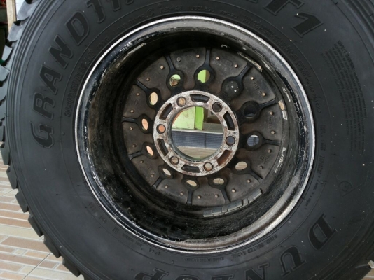 ล้อ bridgestone ลายหยดน้ำ พร้อมยาง dunlop grandtrek at1