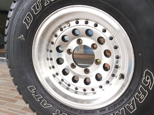 ล้อ bridgestone ลายหยดน้ำ พร้อมยาง dunlop grandtrek at1