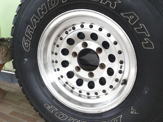 ล้อ bridgestone ลายหยดน้ำ พร้อมยาง dunlop grandtrek at1