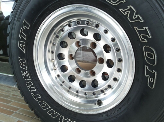 ล้อ bridgestone ลายหยดน้ำ พร้อมยาง dunlop grandtrek at1