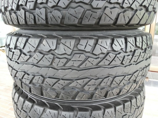 ล้อ bridgestone ลายหยดน้ำ พร้อมยาง dunlop grandtrek at1