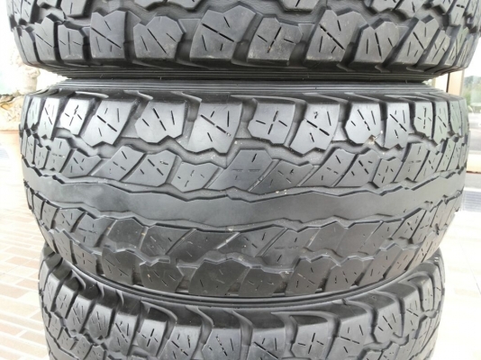 ล้อ bridgestone ลายหยดน้ำ พร้อมยาง dunlop grandtrek at1